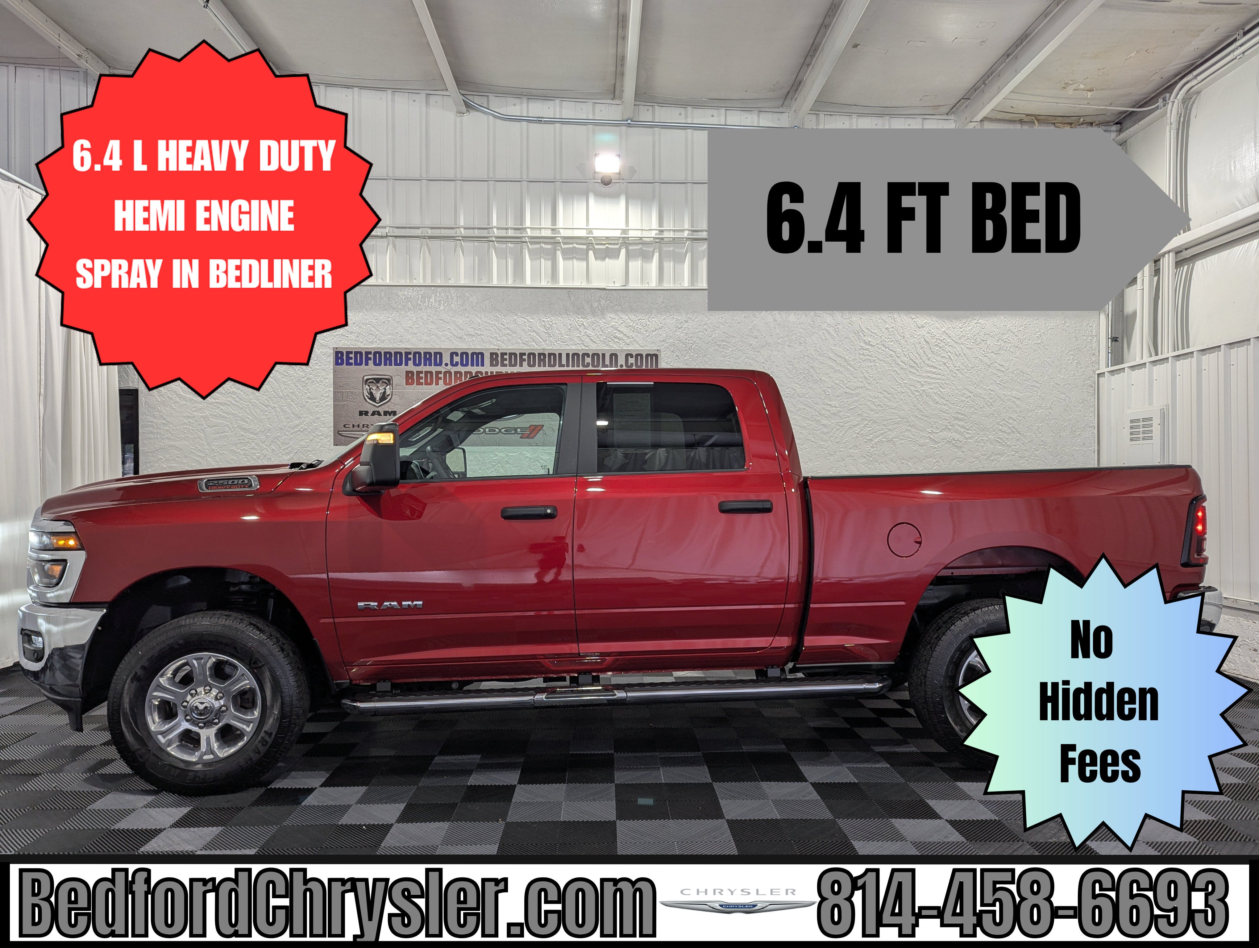 2026 RAM 2500 Big Horn in Molten Red Pearlcoat — front three-quarter view