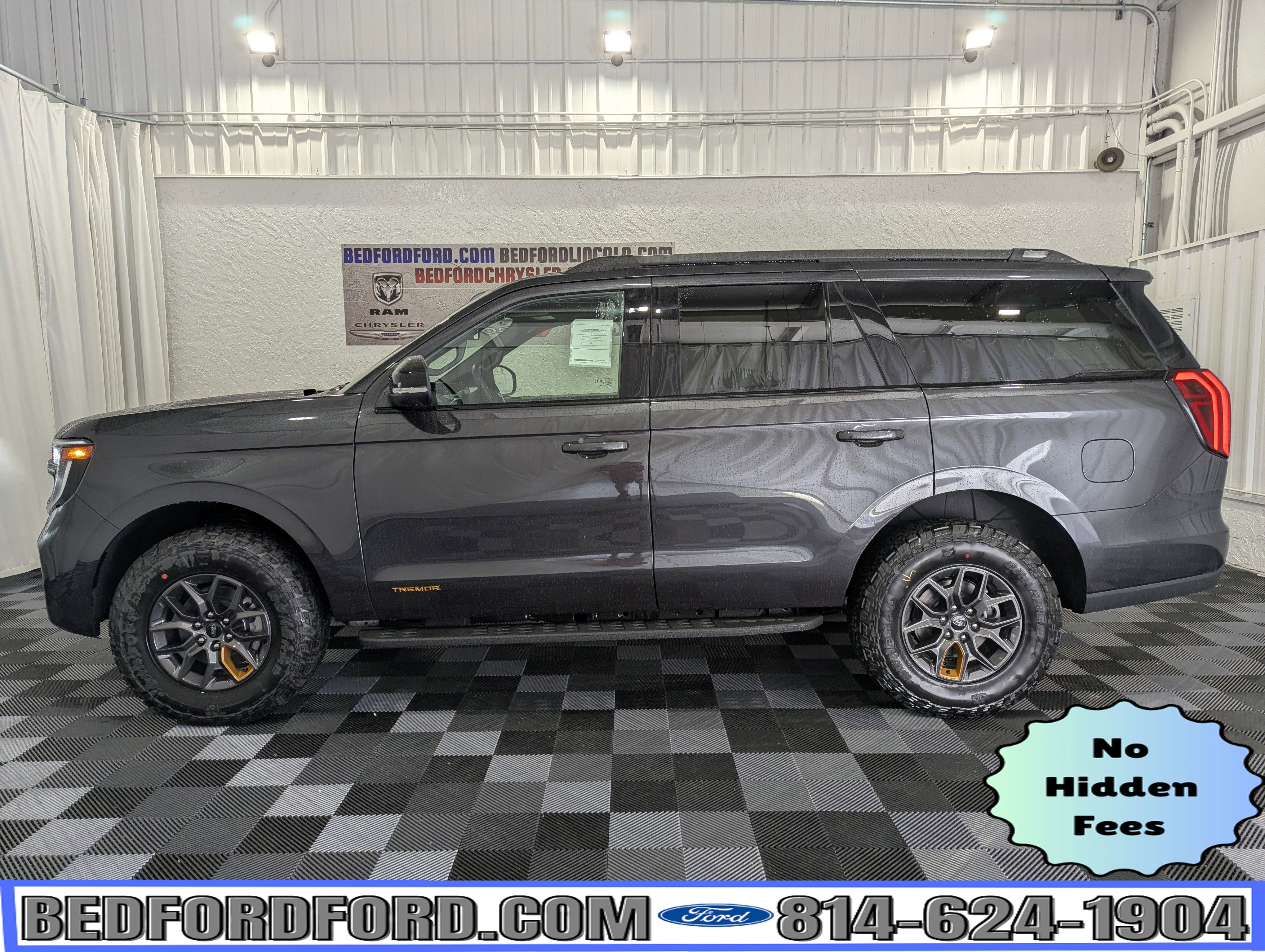 2026 Ford Expedition Tremor 4x4 in Dark Matter Gray Metallic — front three-quarter view