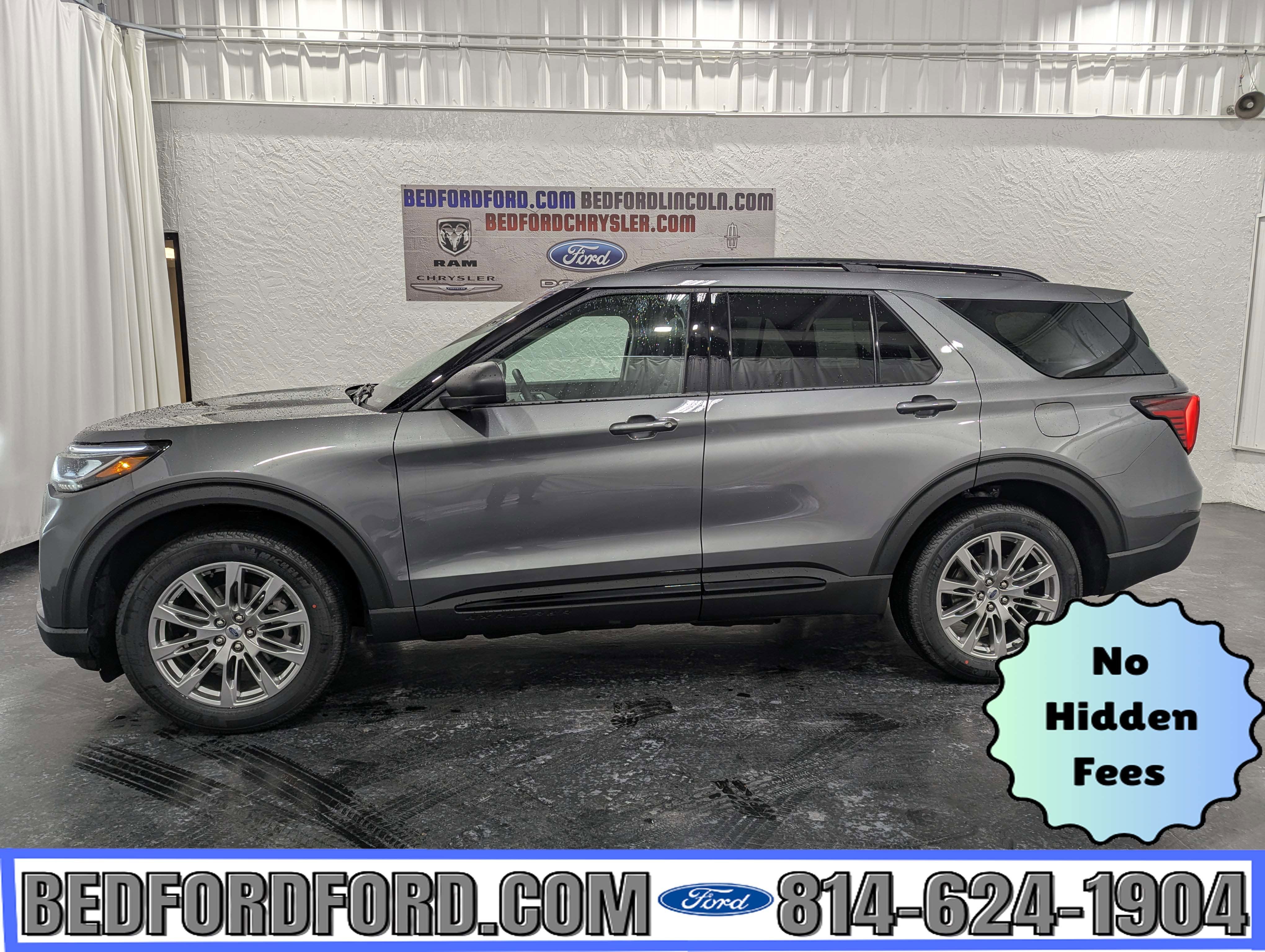2026 Ford Explorer Active 4x4 in Carbonized Gray Metallic — front three-quarter view
