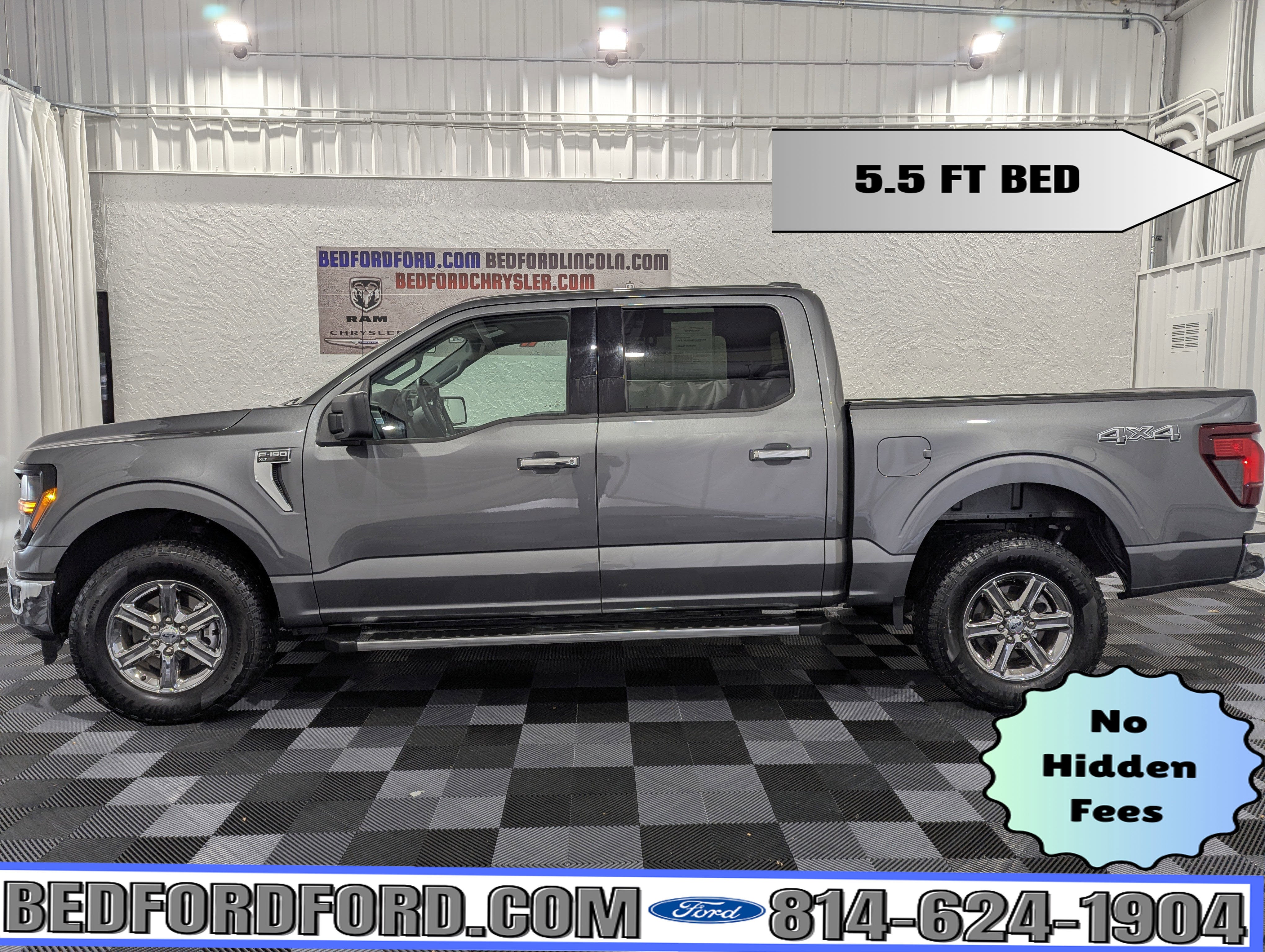 2025 Ford F-150 XLT in Carbonized Gray Metallic — front three-quarter view