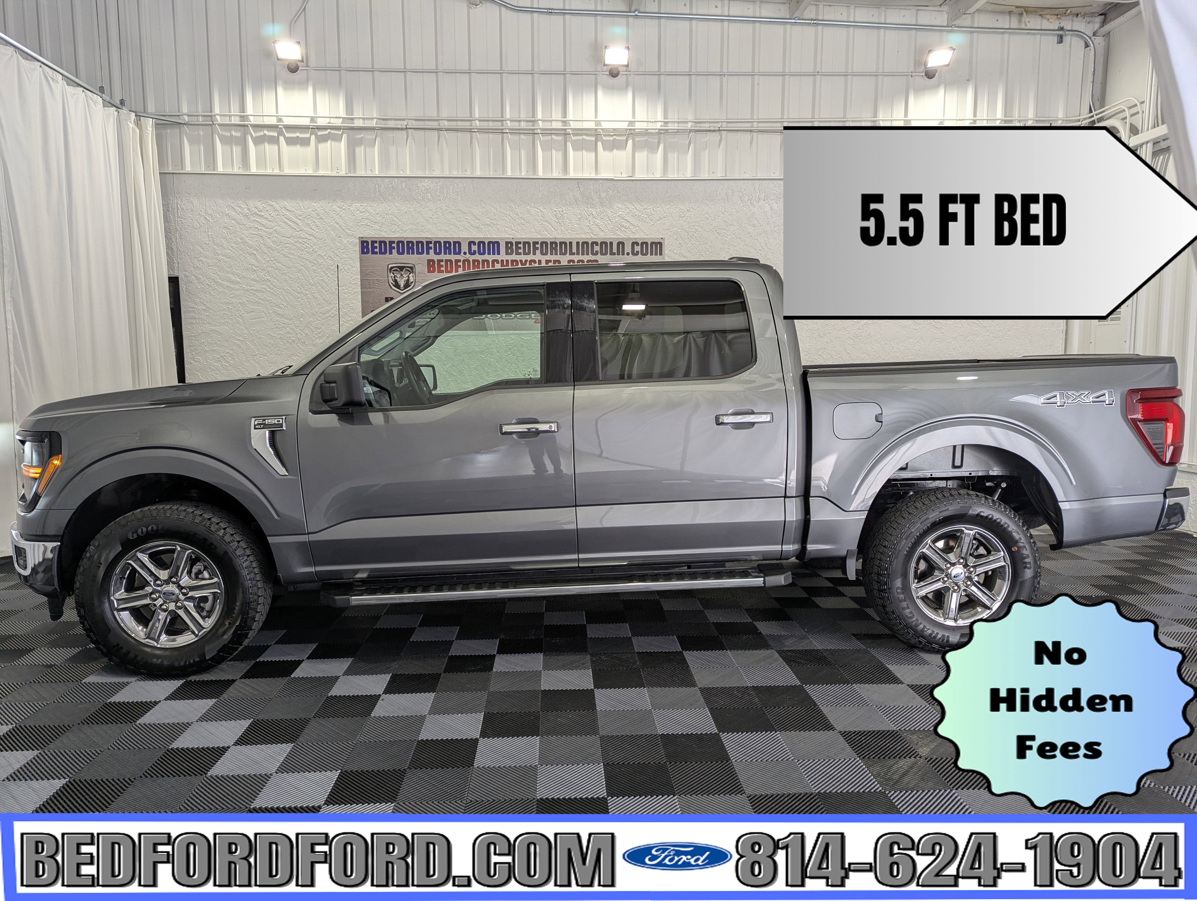 2025 Ford F-150 XLT in Carbonized Gray Metallic — front three-quarter view