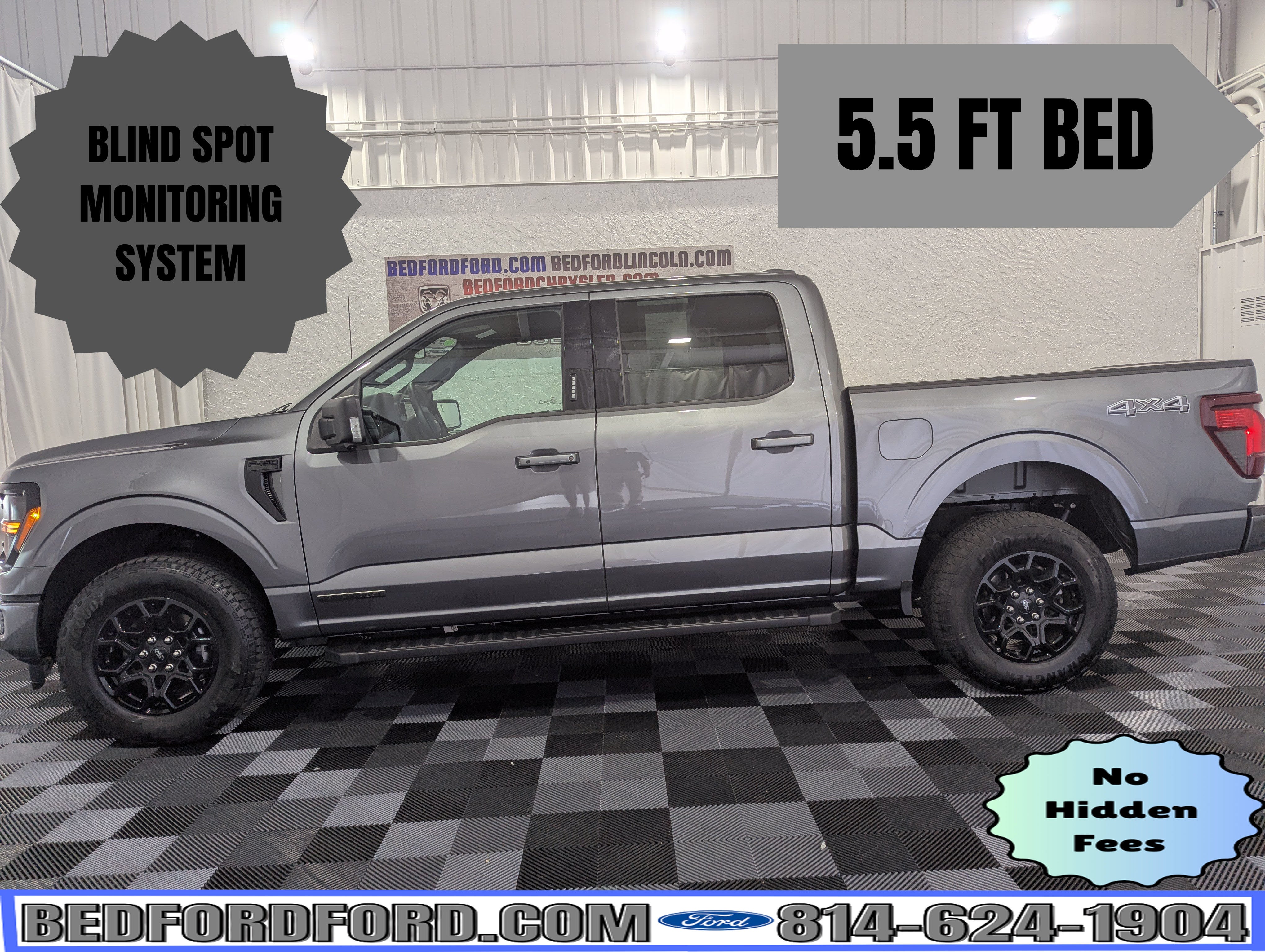 2024 Ford F-150 XLT in Carbonized Gray Metallic — front three-quarter view