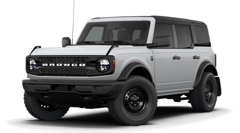 2026 Ford Bronco Big Bend in Avalanche Gray — front three-quarter view