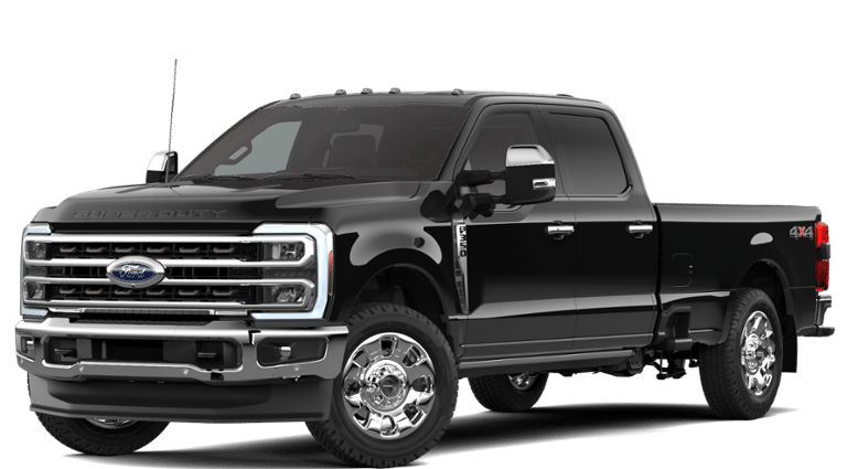 2026 Ford Super Duty F-350 King Ranch in Agate Black Metallic — front three-quarter view