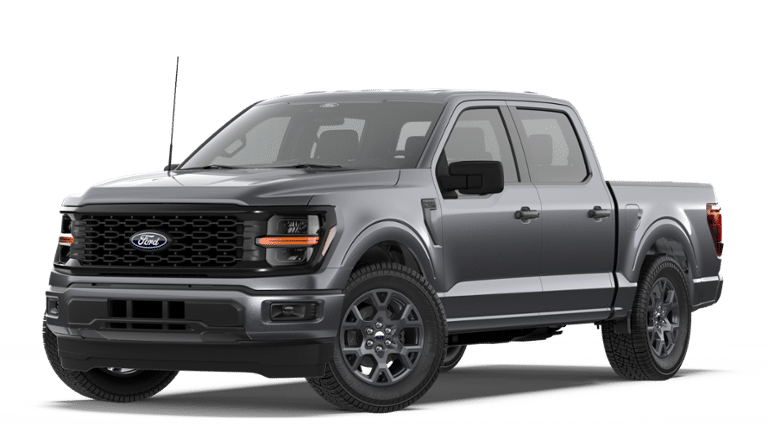 2026 Ford F-150 STX in Carbonized Gray Metallic — front three-quarter view